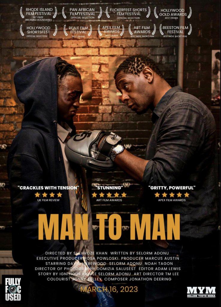 Poster of the short film Man to Man directed by Shehroze Khan.