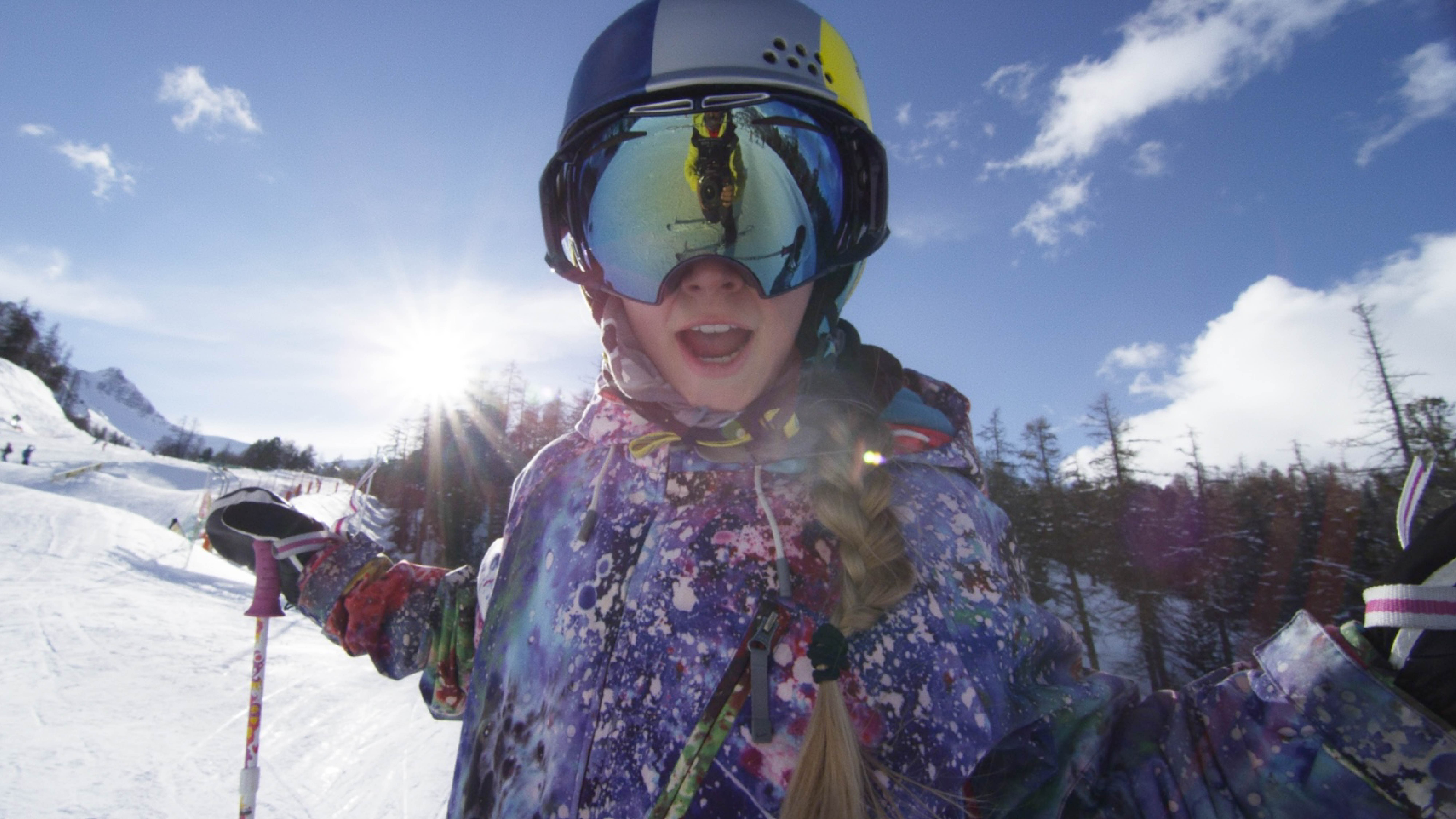 Image of young skier Kelly Sildaru from the feature doc 'Kelly - Someone Else's Dream' at CSFF 2024